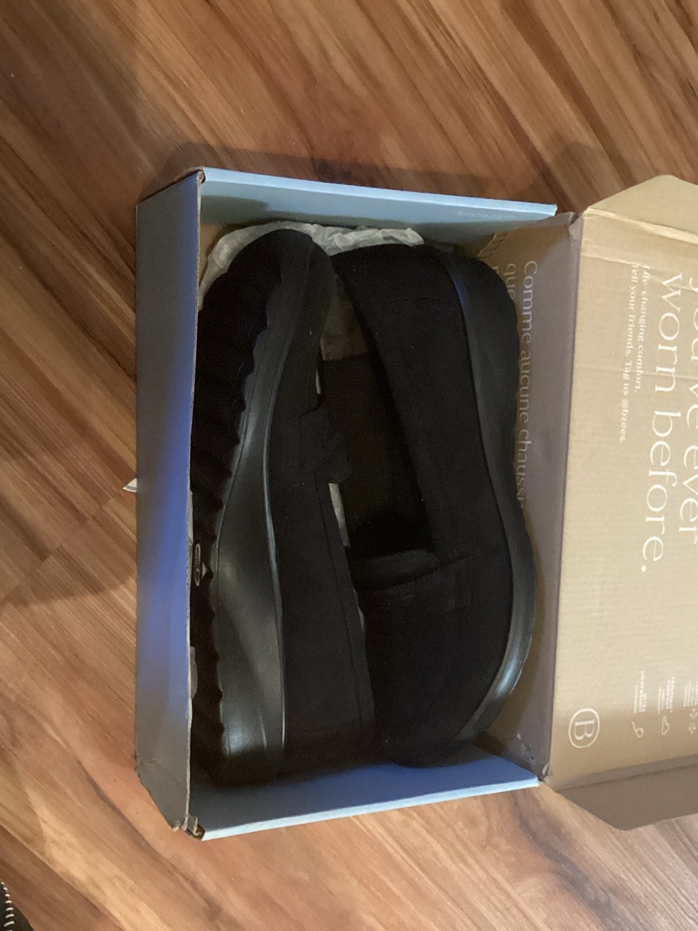 Life Stride Black Slip-On Comfort Loafers